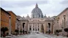  ??  ?? Petersdom in Rom: Volk mit wenig Glauben?