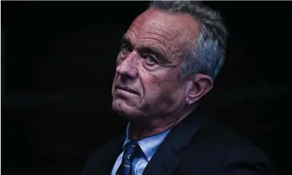  ?? Photograph: Anadolu/Getty Images ?? Robert F Kennedy Jr is polling better than any independen­t candidate since Ross Perot in 1992. ‘It’s great for Maga,’ Donald Trump has posted on social media.