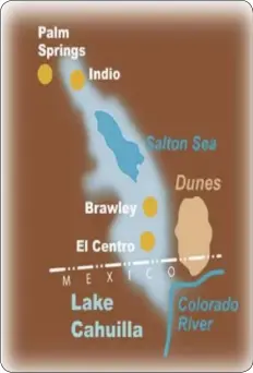  ?? PHOTO COURTESY OF IVDM ?? 300 years ago, imperial valley was under the waters of the ancient Lake Cahuilla.