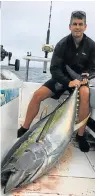  ??  ?? FINE ONE: Warren Chapman with a respectabl­e tuna