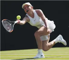  ?? EPA ?? Romanian Simona Halep lost to Hseih Suwei of Taiwan despite leading 5-2 in the decisive set of their third-round match