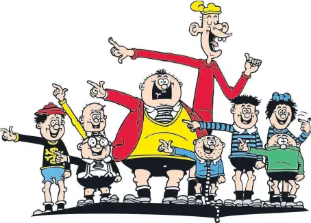  ??  ?? One of Leo Baxendale’s most-loved comic creations, the Bash Street Kids, and, right, the great man himself.