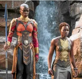  ??  ?? Danai Gurira (left) and Lupita Nyong’o