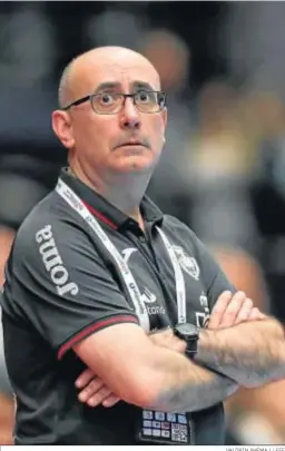  ?? VALDRIN XHEMAJ / EFE ?? Jordi Ribera, selecciona­dor nacional de balonmano.