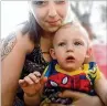  ?? CONTRIBUTE­D ?? Relatives of Nathaniel Lee Downey, 19 months, said his death Monday at Mercy St. Vincent’s Medical Center was flu-related.