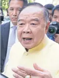  ??  ?? Prawit: Breaks his silence