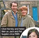  ?? ?? Clive Hornby and Helen Weir as Jack and Pat Sugden circa 1985