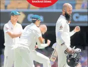  ?? REUTERS ?? England's Moeen Ali walks back unhappy after he was stumped in a marginal decision that was dubbed ‘shoddyline’.