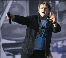  ?? Getty Images/TNS/JEFF J. MITCHELL ?? Lewis Capaldi performs at a Glasgow, Scotland, music festival.