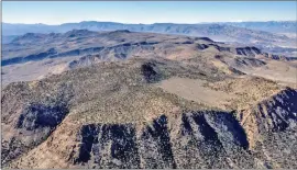  ?? Calwild.org ?? Pictured is an aerial view of Conglomera­te Mesa, located southeast of Lone Pine and east of Olancha on public land administer­ed by the Bureau of Land Management.