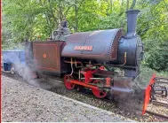  ?? ALAN L. JONES ?? LEFT Dinorwic Bagnall 0‑4‑0ST Works No. 1760 Sybil back in steam at the West Lancashire Light Railway.