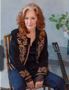  ?? ?? “I always try to do something I haven’t done,” Bonnie Raitt says, “and songwriter­s are often sending me things that are exactly like ‘I Can’t Make You Love Me’ or ‘Something to Talk About’”