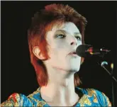  ?? ?? David Bowie in performanc­e in the 1970s