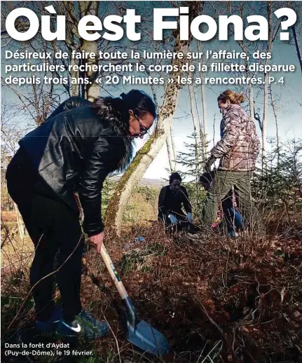  ??  ?? Dans la forêt d’Aydat (Puy-de-Dôme), le 19 février.