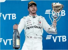  ?? Picture: SERGEI FADEICHEV/ TASS/GETTY IMAGES ?? HAVING HIS SAY: Formula One world champion Lewis Hamilton of Britain, who has been outspoken in his condemnati­on of racism after the death in police custody of George Floyd in the US