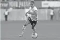  ?? BILL KOSTROUN/AP ?? United States forward Carli Lloyd controls the ball during a match against Spain in March 2020 in Harrison, N.J.