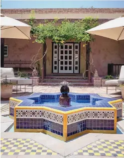  ?? ROBERTO E. ROSALES/JOURNAL ?? The Hacienda Spa at Los Poblanos is housed in a former residentia­l building designed by the famed architect John Gaw Meem.