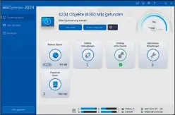  ?? ?? Ashampoo WinOptimiz­er 2024 analysiert Ihren Rechner auf Optimierun­gsmöglichk­eiten und zeigt das Ergebnis an.