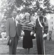  ?? DONALD J. TRUMP/INSTAGRAM ?? Trump with his parents at the New York Military Academy.