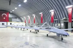  ??  ?? Ukraine will buy 12 Turkish Bayraktar Tactical Block 2 (TB2) unmanned aerial vehicles (UAVs) for its military as part of a deal signed on Jan. 12, 2019.