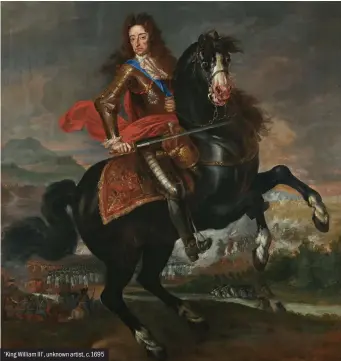  ??  ?? ‘King William III’, unknown artist, c.1695