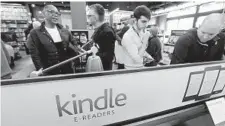  ?? ELAINE THOMPSON AP FILE ?? Amazon’s Kindle bookstore will stop operating in China in June 2023.