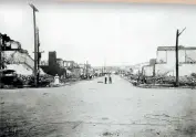  ??  ?? ABOVE-LEFT
What was left of the Greenwood avenue after the attacks in the early hours of 1 June 1921