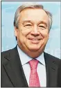  ??  ?? Antonio Guterres