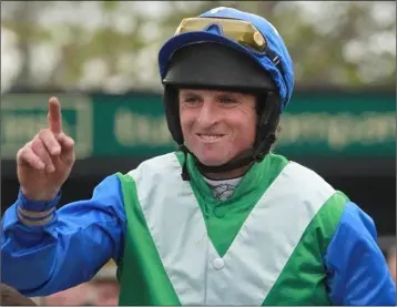  ??  ?? Jamie Codd bucked the trend on a lean weekend for local riders with three winners over two days.