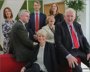  ?? Photo by Valerie O’Sullivan ?? Family ties: founder of Fexco, Brian McCarthy, with wife, Mary McCarthy; son, Fexco CEO Denis McCarthy; John McCarthy; daughters, Liz McCarthy and (sitting) Susan McCarthy, back row, left; and Ruth McCarthy. They were at the official opening last week of Fexco’s new building in Killorglin, which will house its own research developmen­t and innovation centre, and RDI Hub – a centre for digital innovation backed by Fexco, IT Tralee and Kerry County Council. The McCarthy family is at number 43 on the Sunday Independen­t Irish Rich List.