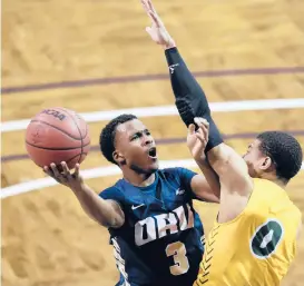  ?? JOSH JURGENS/AP ?? Oral Roberts sophomore guard Max Abmas averages a nation-best 24.2 points per game while shooting 48% from the field, including 43% from 3, and nearly 90% on free throws. He’s the only D-I player to cross the 40-point mark twice this season.