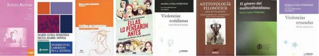  ?? ?? LIBROS. La obra de Femenías va desde el ámbito académico a reflexione­s para un público más masivo como Ellas pensaron antes, que toma las ideas de filósofas en la historia.