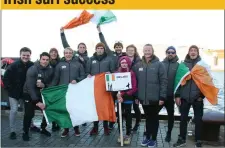  ??  ?? The Irish Surf team, with a number of Sligo natives, who enjoyed a hugely successful campaign at the Europeans.