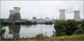  ?? AP PHOTO/MATT ROURKE, FILE ?? The Three Mile Island nuclear power plant in Middletown, Pa., is shown on May 22, 2017. Forty years after Three Mile Island became synonymous with America’s worst commercial nuclear power accident, the prospect of bailing out nuclear power plants is stirring debate at the highest levels of Pennsylvan­ia and the federal government.