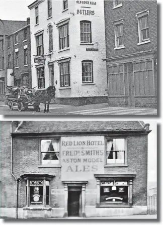  ??  ?? Right: The Old King’s Head, first licensed in 1818 and which served Tipton tipplers until the 1970s
Right: The Red Lion on Park Lane West is Tipton’s oldest surviving pub, establishe­d in 1818