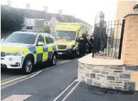  ??  ?? Armed police were called to a property in Glanant Road in Carmarthen on Monday evening.