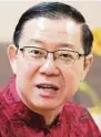  ??  ?? Lim Guan Eng