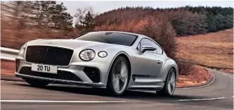  ?? ?? THE Continenta­l GT Speed is regarded as the most dynamic Bentley created, and perhaps the last that will feature the famed W12 engine without any form of electrific­ation.