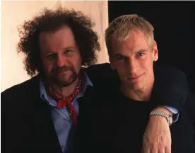  ?? ?? ‘He had absolutely no fear of the social contract’…Mike Figgis and Julian Sands shooting The Loss of Sexual Innocence in 1998. Photograph: Clive Coote