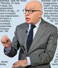  ??  ?? EXPLOSIVE: Author Michael Wolff and, above, the tweets posted by Donald Trump yesterday