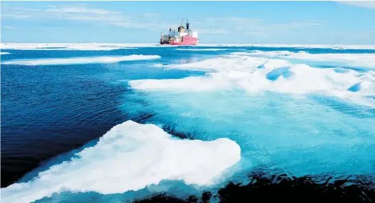 ?? Photos / Washington Post (above), AP ?? Mike Pompeo said the Arctic Ocean is “rapidly taking on new strategic significan­ce”.