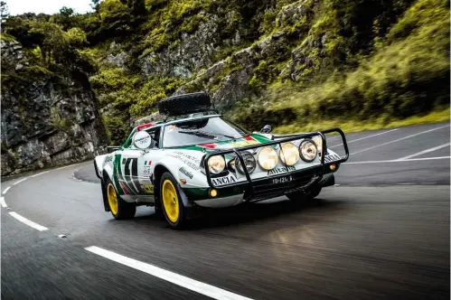  ??  ?? Above Waldegård, Munari, the Safari Rally, Monte Carlo, the RAC, Sanremo… few cars have such a distinguis­hed history as this works Stratos.