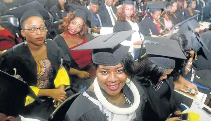  ?? Picture: LULAMILE FENI ?? CAPPED FOR SUCCESS: Some 5 000 WSU students will graduate in events at campuses around the province