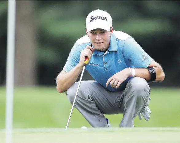  ?? CLAUS ANDERSEN/MACKENZIE PGA TOUR CANADA ?? Riley Fleming is hoping to earn a qualifying spot for the Mackenzie Tour’s Freedom 55 Financial Open at Point Grey Golf and Country Club.