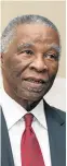  ??  ?? FORMER PRESIDENT THABO MBEKI