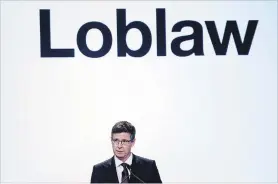  ?? NATHAN DENETTE THE CANADIAN PRESS ?? Galen G. Weston, CEO, chairman and president of Loblaw Companies Limited, says cost pressures are forcing retail price increases in the company’s stores.
