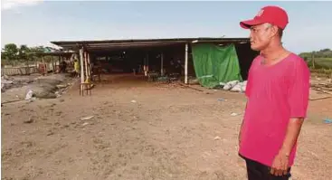  ?? PIC BY MOHAMAAD RAZIS ISMAIL ?? Mohd Zaki Abdul Rahman standing near his rooster coop in Pasir Mas.