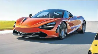  ??  ?? The McLaren 720S, above, and the Abarth 595 Competizio­ne