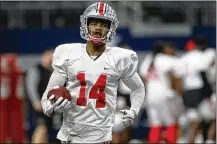  ?? DAVID JABLONSKI / STAFF 2017 ?? Ohio State’s Isaiah Pryor impressed coaches in the practices leading up to the Buckeyes’ Cotton Bowl win.