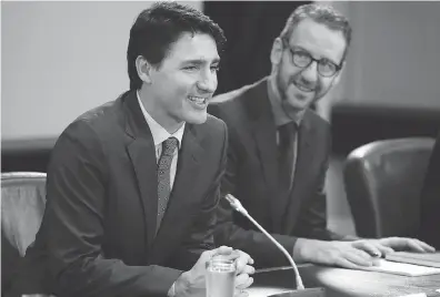  ?? CHRIS WATTIE / REUTERS FILES ?? Prime Minister Justin Trudeau and his former principal secretary Gerald Butts have both pleaded ignorance as key to their defensive efforts, the Post’s Kelly Mcparland writes.